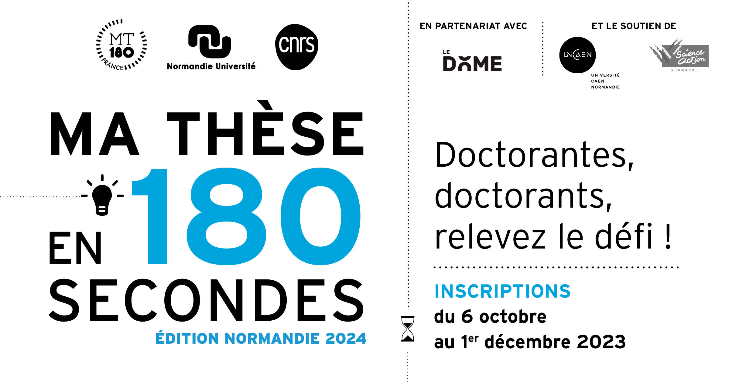 MT180 2024 Doctorantes, doctorants, relevez le défi !