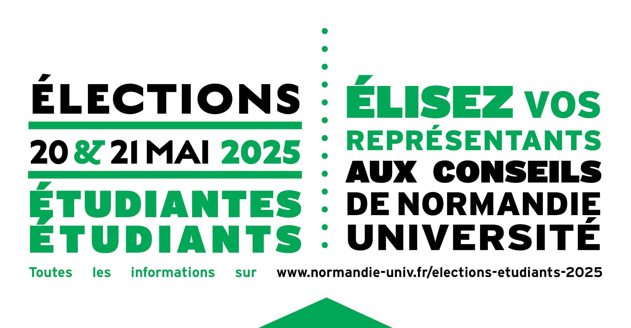 Renouvellement des représentants des étudiants aux conseils de Normandie Université
